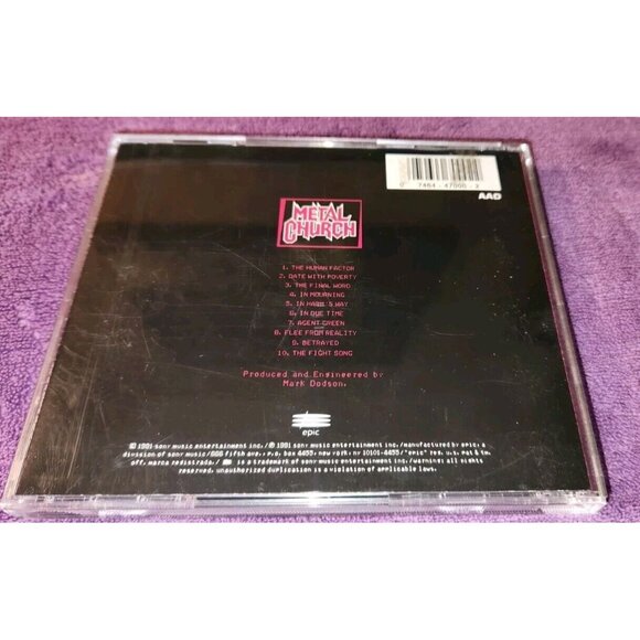 The Human Factor by METAL CHURCH (CD, Mar-1991, Epic) - Picture 2 of 7